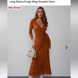 ISO: New York and co fringe wrap dress; size XS or S